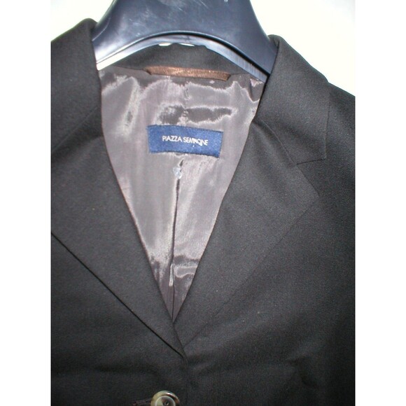 NWT Piazza Sempione Blazer Jacket 14 Dark Brown Wool New Italy Designer Womens - Picture 5 of 6